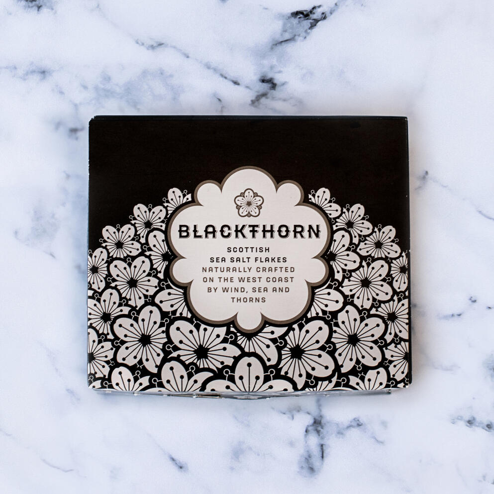 blackthorne sea salt on marble