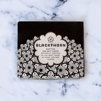 blackthorne sea salt on marble