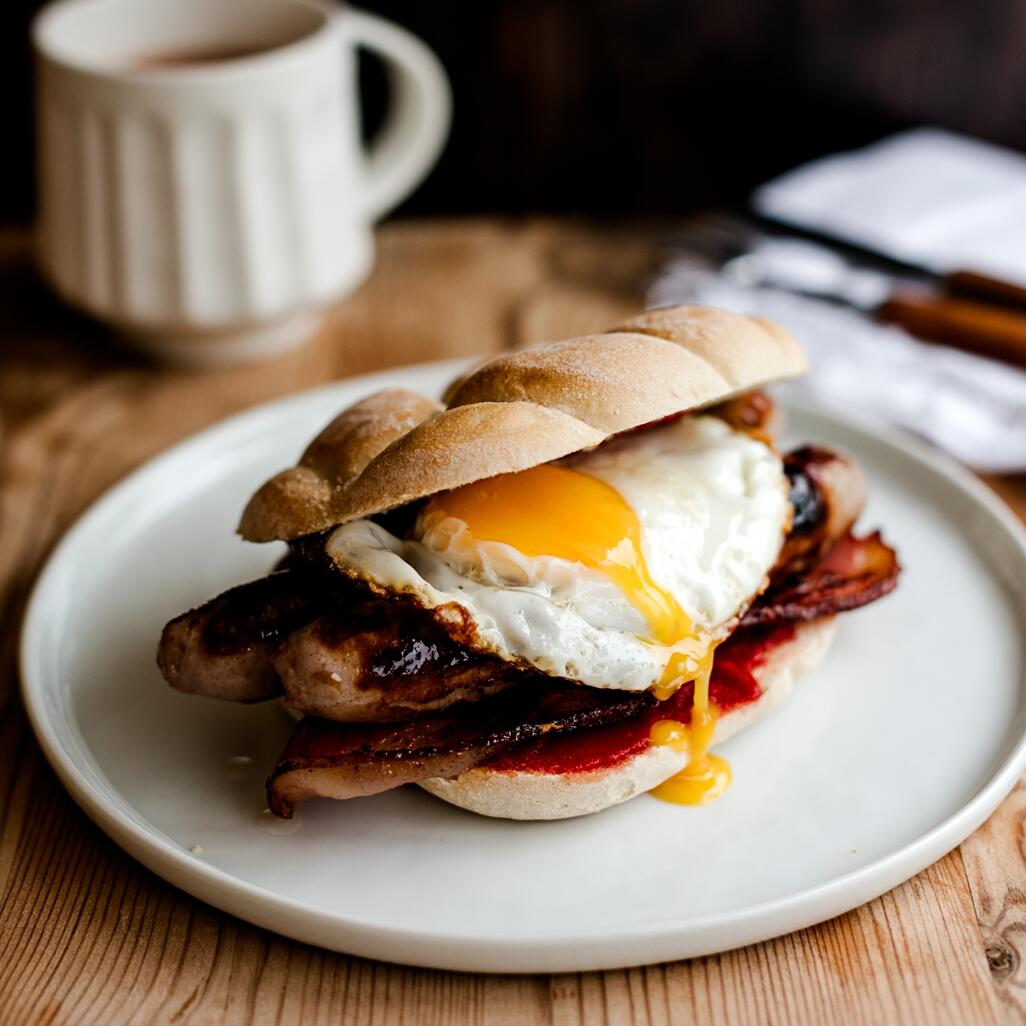 english breakfast sausage cooked 