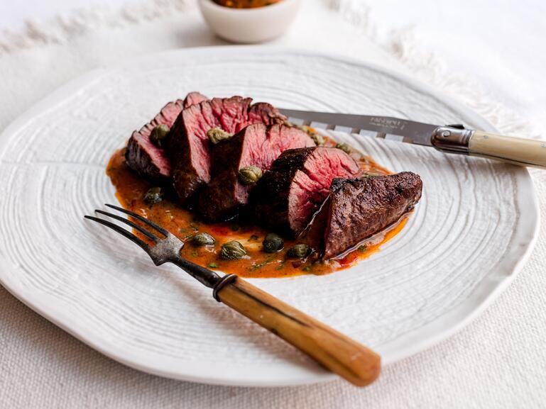 steak with cafe de paris butter 