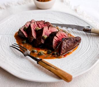 steak with cafe de paris butter 