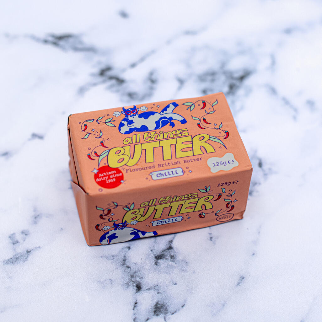 chilli butter on marble