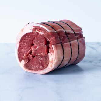 saddle of lamb on marble background