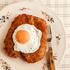 crumbled chicken milanese cooked with egg