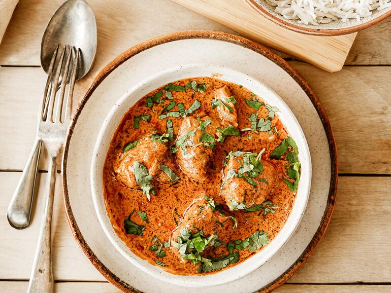 Photograph of How to cook slow cooked Indian butter chicken