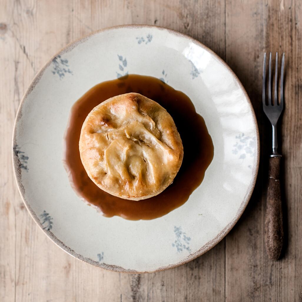 mutton & swede suet pudding cooked