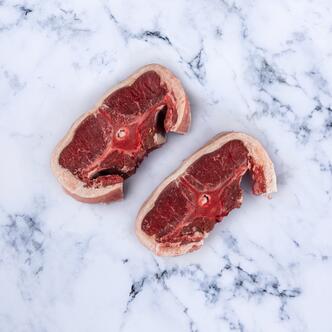 barnsley chop on marble background