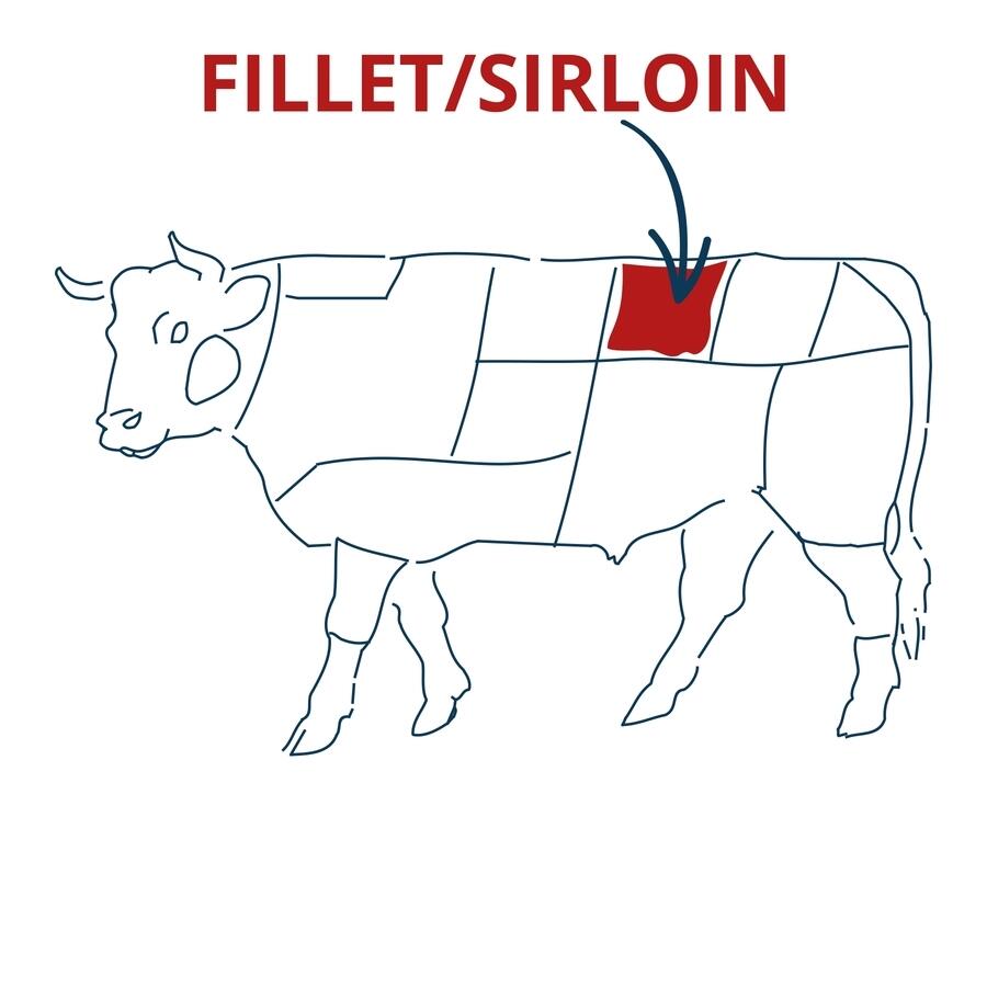 fillet/ sirloin cut chart 