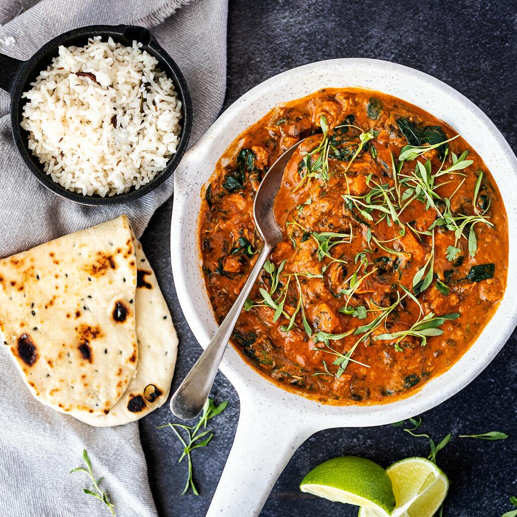 creamy tikka masala cooked