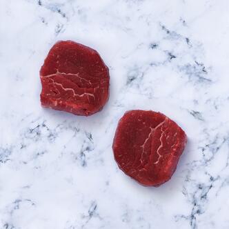 fillet steak on marble background