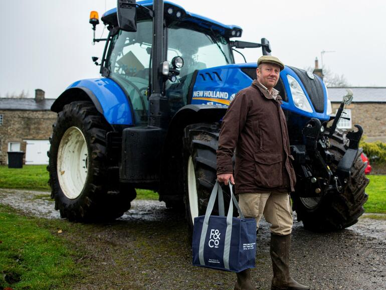 man with tractor