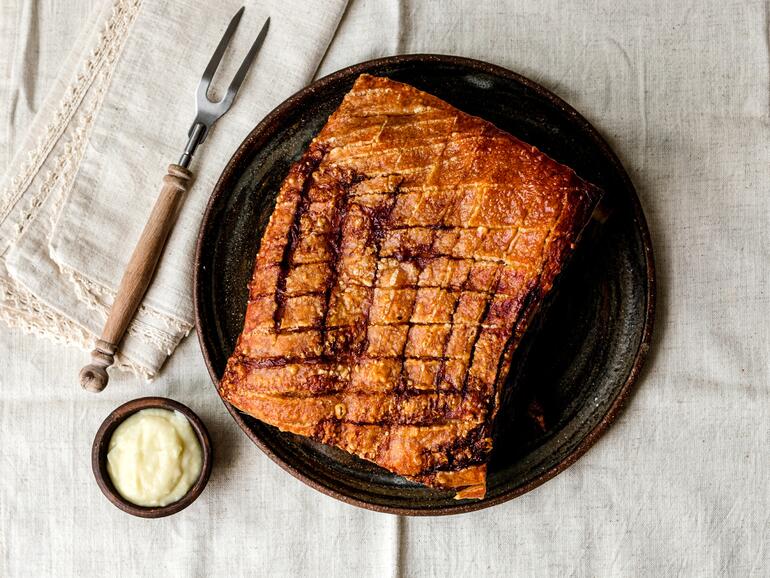 roasted pork belly 