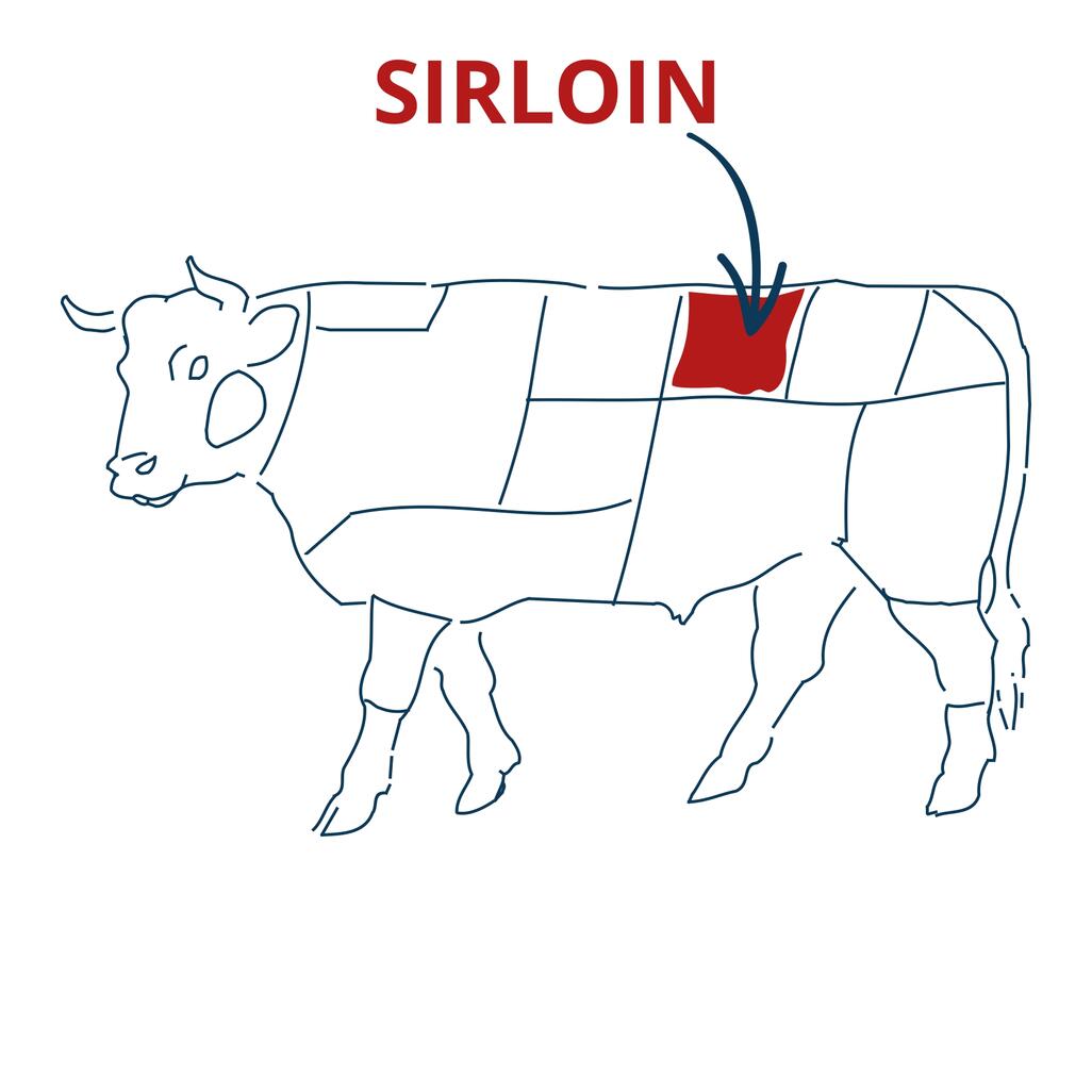 sirloin steak cut chart