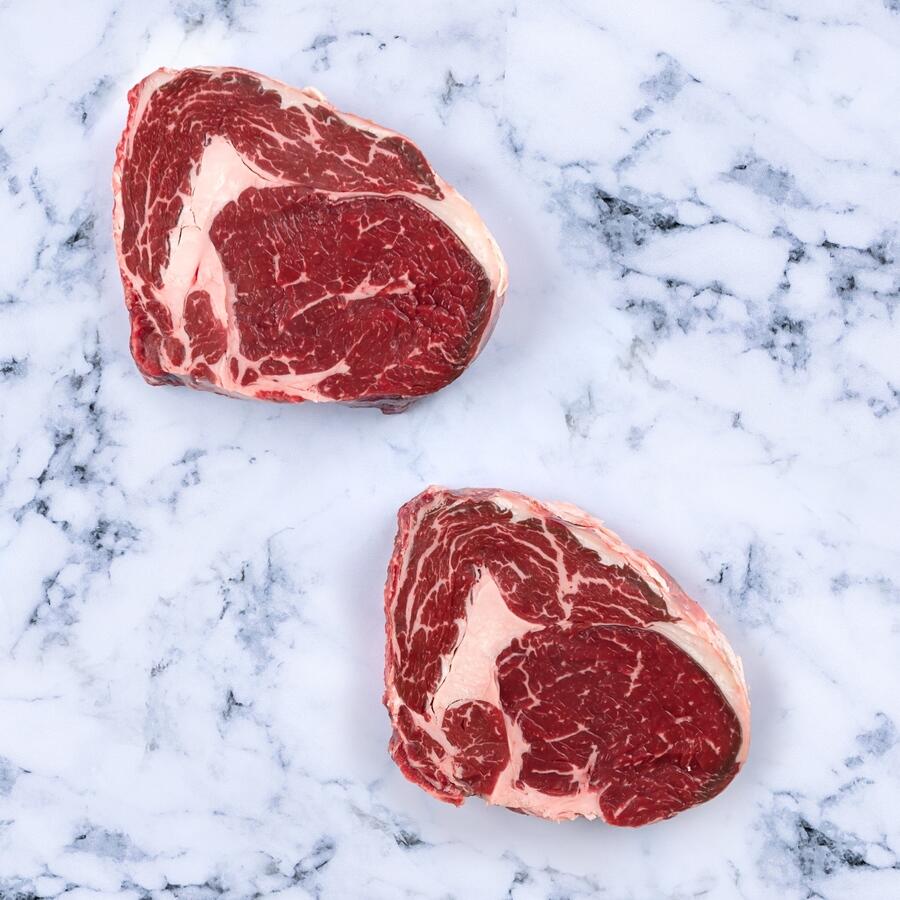 rib eye steak marble backgorund