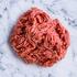 pork mince on marble background