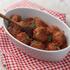 pork mince cooked into meatballs 