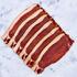 smoked back bacon on marble background