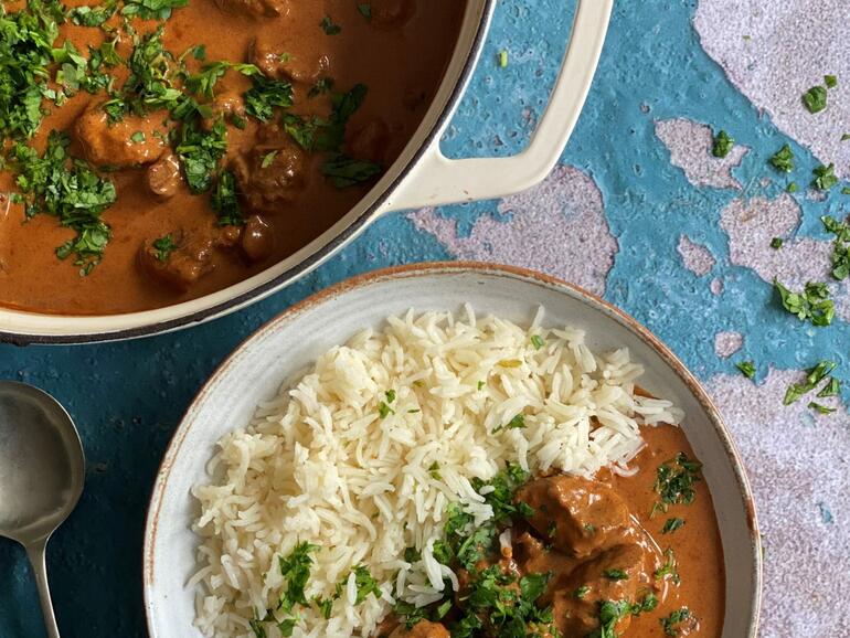 cooked Venison and Paprika Stew