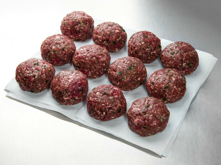 raw venison koftas 