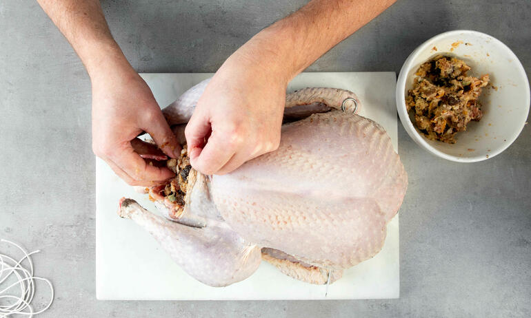 How to stuff your turkey