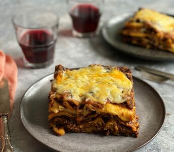 cooked Venison & Haggis Lasagne