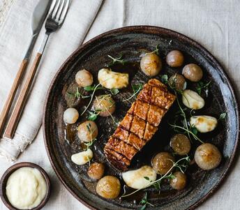 Cooked Traditional Roast Belly Pork