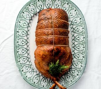 cooked 3 bird roast