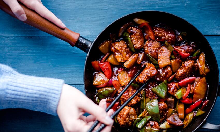 cooked sweet and sour pork