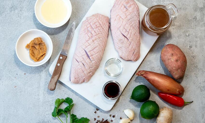 miso glazed duck breast recipe ingredients