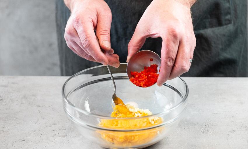 making sweet potato puree