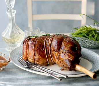 bordelaise style leg of lamb cooked 