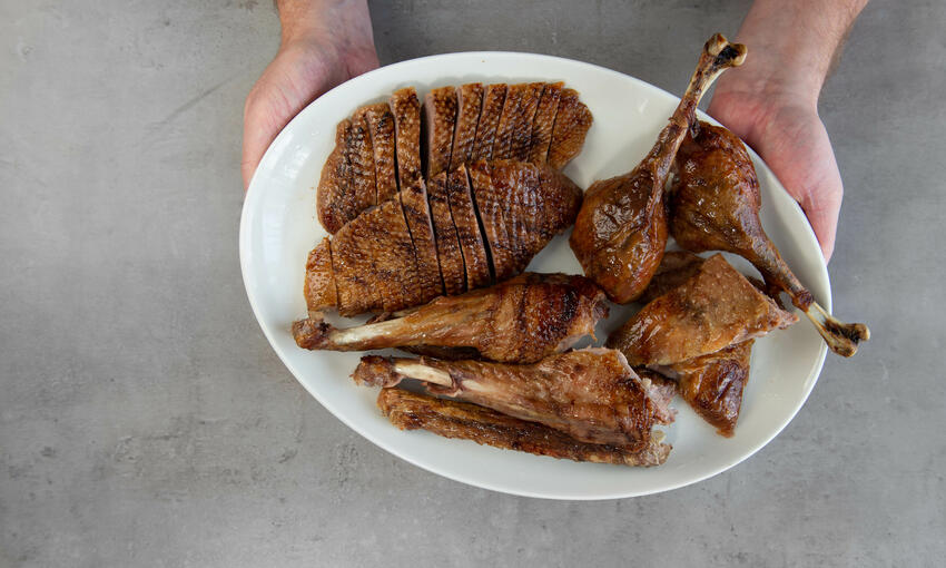 how to carve whole goose part 6