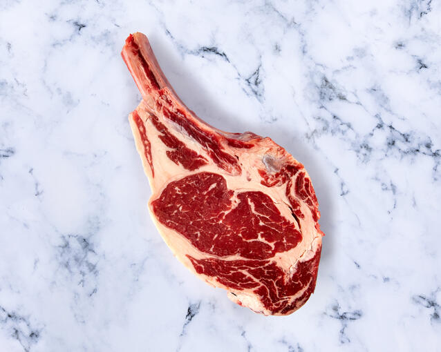 cote de boeuf on marble 