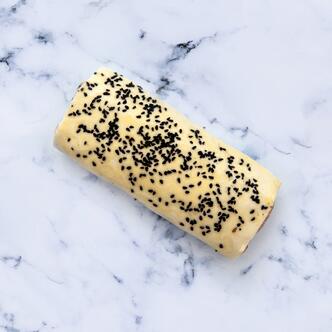 Pork Sausage Roll on marble background