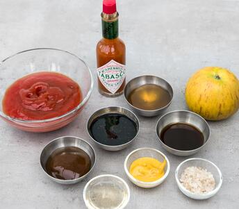 ingredients for homemade bbq sauce