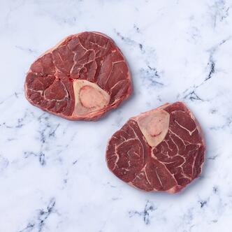 osso buco on marble background